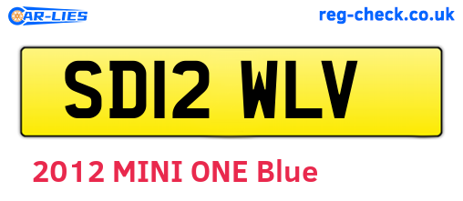 SD12WLV are the vehicle registration plates.