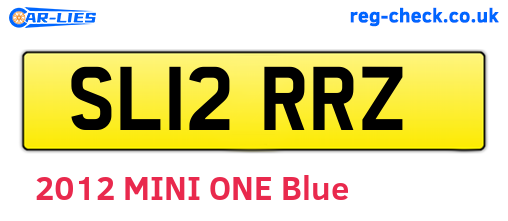 SL12RRZ are the vehicle registration plates.