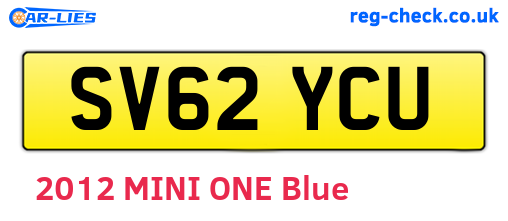 SV62YCU are the vehicle registration plates.