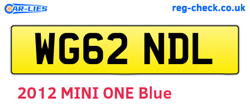WG62NDL are the vehicle registration plates.