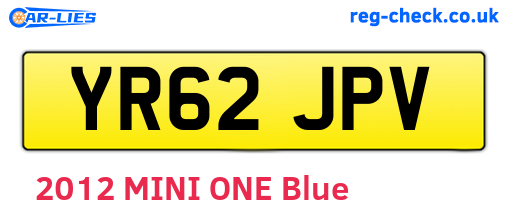 YR62JPV are the vehicle registration plates.