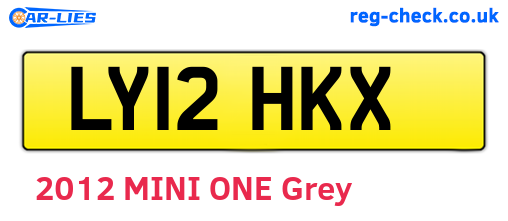 LY12HKX are the vehicle registration plates.