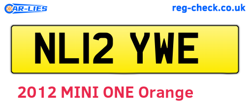 NL12YWE are the vehicle registration plates.