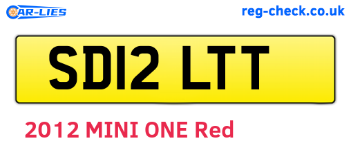 SD12LTT are the vehicle registration plates.