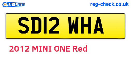 SD12WHA are the vehicle registration plates.