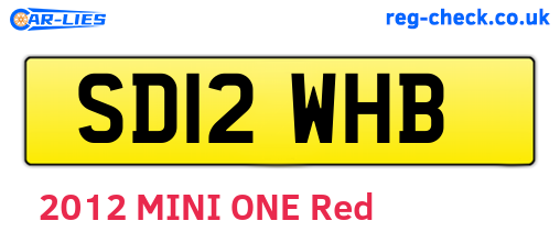 SD12WHB are the vehicle registration plates.