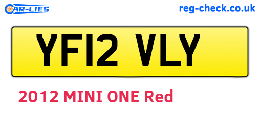 YF12VLY are the vehicle registration plates.