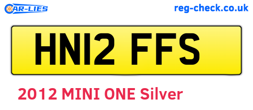 HN12FFS are the vehicle registration plates.