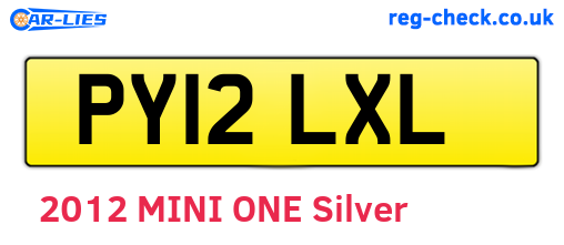 PY12LXL are the vehicle registration plates.
