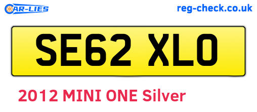 SE62XLO are the vehicle registration plates.