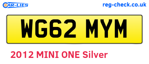 WG62MYM are the vehicle registration plates.