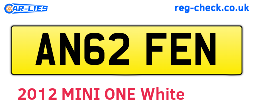 AN62FEN are the vehicle registration plates.