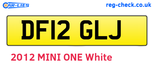 DF12GLJ are the vehicle registration plates.