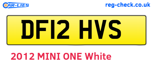 DF12HVS are the vehicle registration plates.