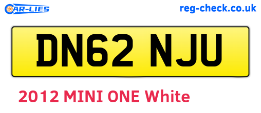 DN62NJU are the vehicle registration plates.