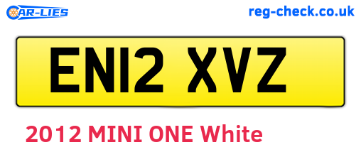 EN12XVZ are the vehicle registration plates.