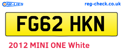 FG62HKN are the vehicle registration plates.