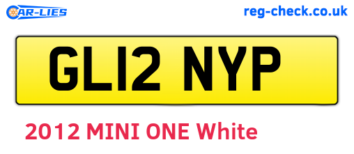 GL12NYP are the vehicle registration plates.