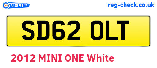 SD62OLT are the vehicle registration plates.