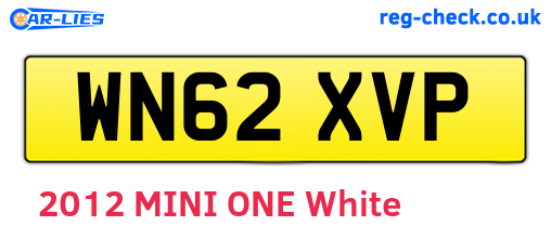 WN62XVP are the vehicle registration plates.