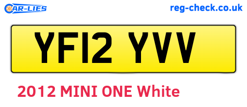 YF12YVV are the vehicle registration plates.