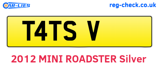 T4TSV are the vehicle registration plates.