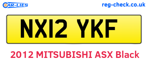 NX12YKF are the vehicle registration plates.