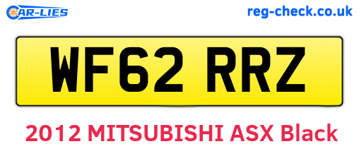WF62RRZ are the vehicle registration plates.