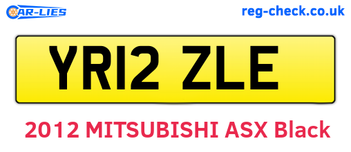 YR12ZLE are the vehicle registration plates.