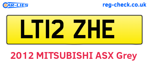 LT12ZHE are the vehicle registration plates.