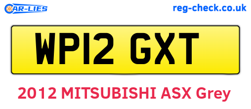 WP12GXT are the vehicle registration plates.