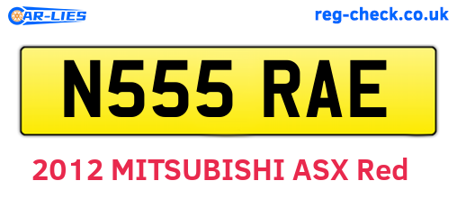 N555RAE are the vehicle registration plates.