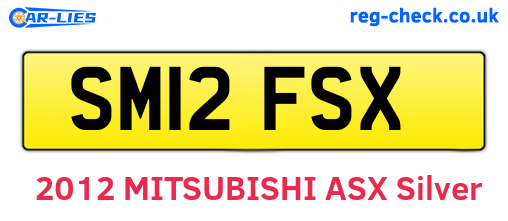 SM12FSX are the vehicle registration plates.