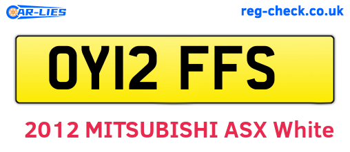 OY12FFS are the vehicle registration plates.