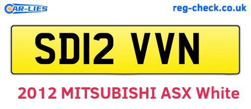SD12VVN are the vehicle registration plates.