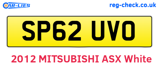 SP62UVO are the vehicle registration plates.