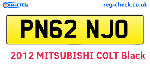PN62NJO are the vehicle registration plates.
