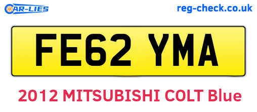FE62YMA are the vehicle registration plates.