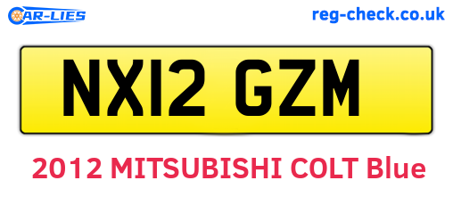 NX12GZM are the vehicle registration plates.