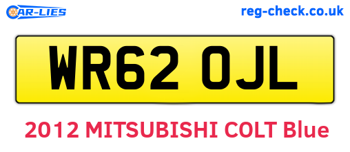 WR62OJL are the vehicle registration plates.