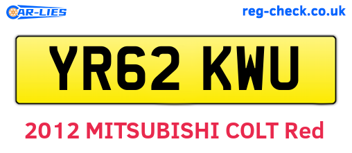 YR62KWU are the vehicle registration plates.