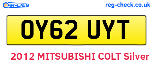 OY62UYT are the vehicle registration plates.