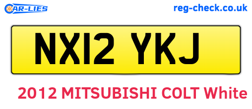 NX12YKJ are the vehicle registration plates.