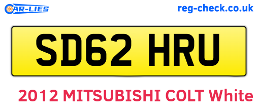 SD62HRU are the vehicle registration plates.