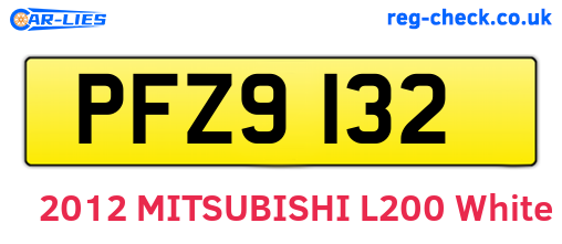 PFZ9132 are the vehicle registration plates.