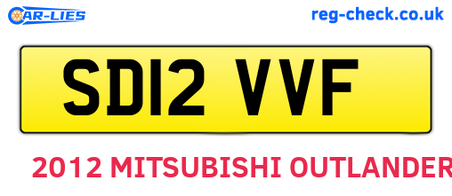 SD12VVF are the vehicle registration plates.