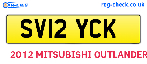 SV12YCK are the vehicle registration plates.