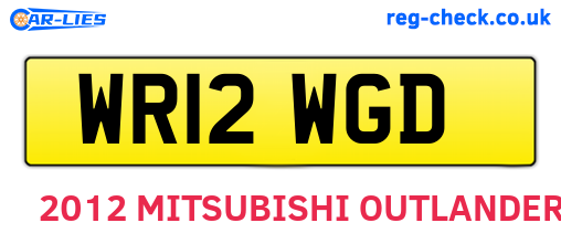 WR12WGD are the vehicle registration plates.