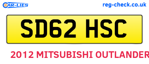 SD62HSC are the vehicle registration plates.