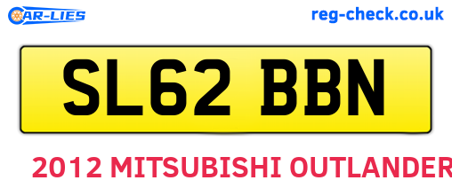 SL62BBN are the vehicle registration plates.
